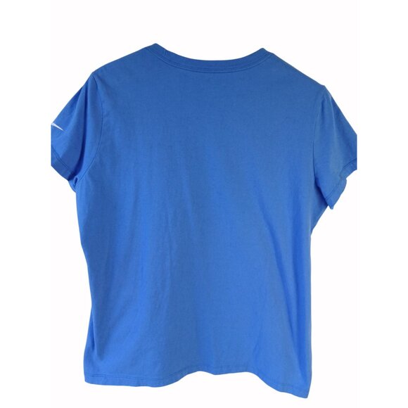 Nike Los Angeles Chargers Blue Graphic Tee Womens XL 100% Cotton Crewneck Bolts - Picture 5 of 9